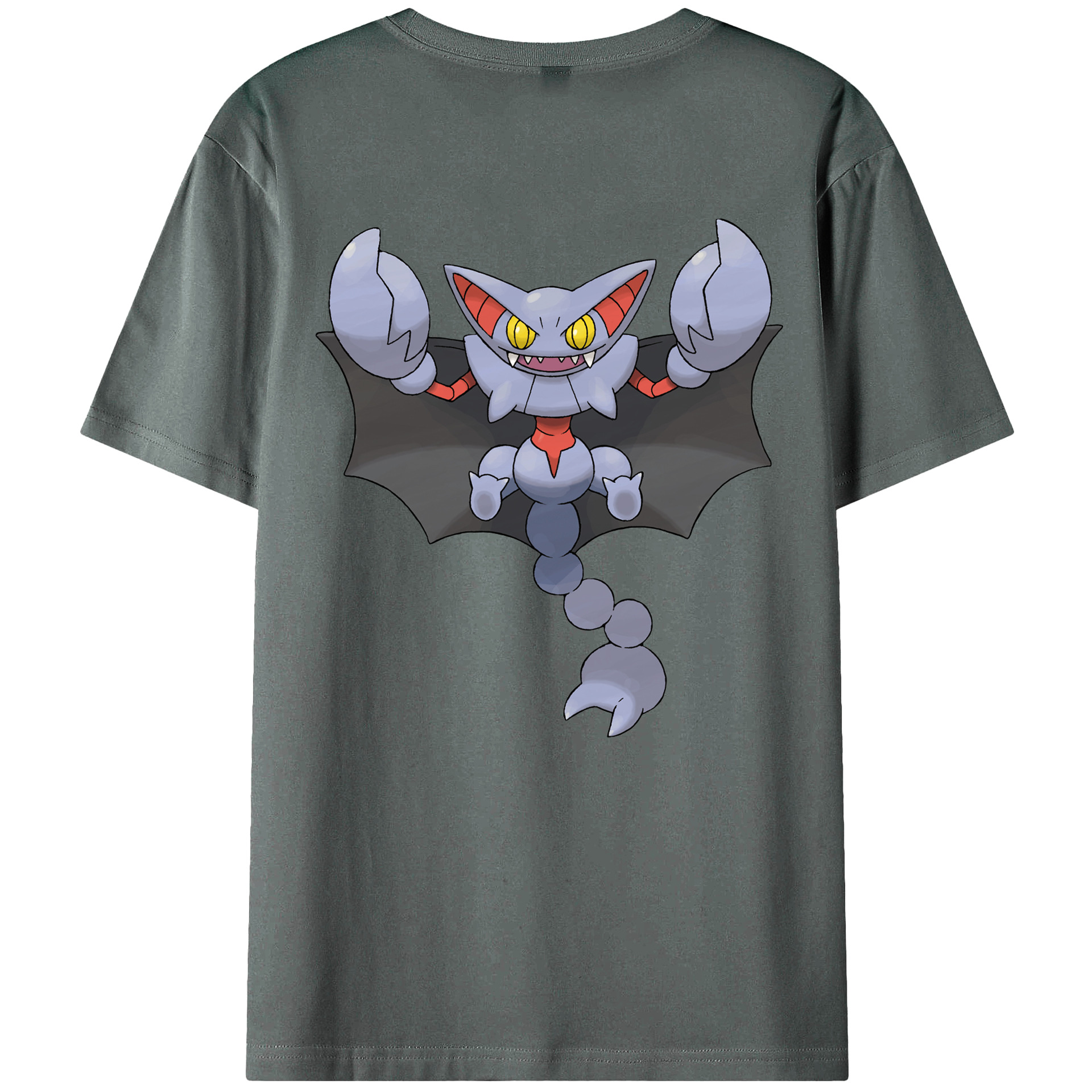（画像用） ポケットモンスター Pokémon 綿100％ メンズ半袖Tシャツ（バックプリント） 通気性